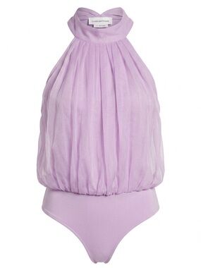 Lovers + Friends Lavender Halter Bubble-Top Kids One-Piece
